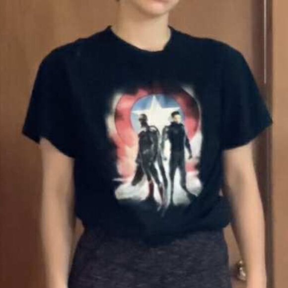 The Falcon and The Winter Soldier T-Shirt | Size M | By Marvel | Good Condition - Picture 1 of 2